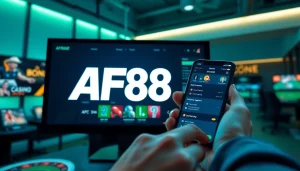 AF88 online betting platform showcasing diverse games and user interaction.