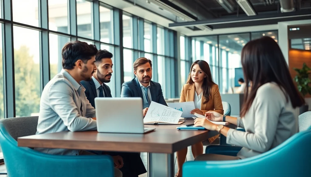 Consultation with a financial advisor San Antonio in a modern office setting.