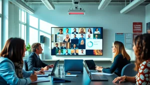 Engaged professionals participating in training via https://www.careersprints.com virtual classroom.