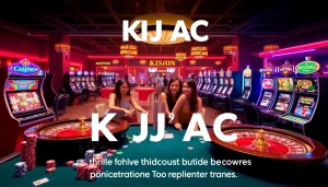 Exciting gambling scene showcasing KJC AC's online casino offerings.