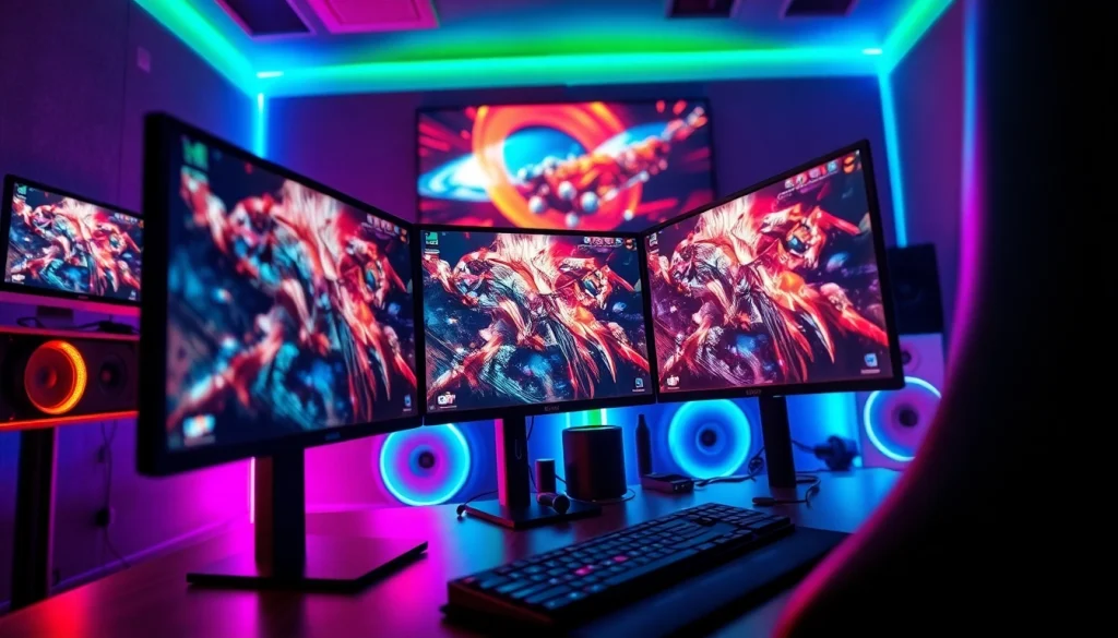 Menampilkan hakim4d alternatif game di setup gaming modern yang dinamis.