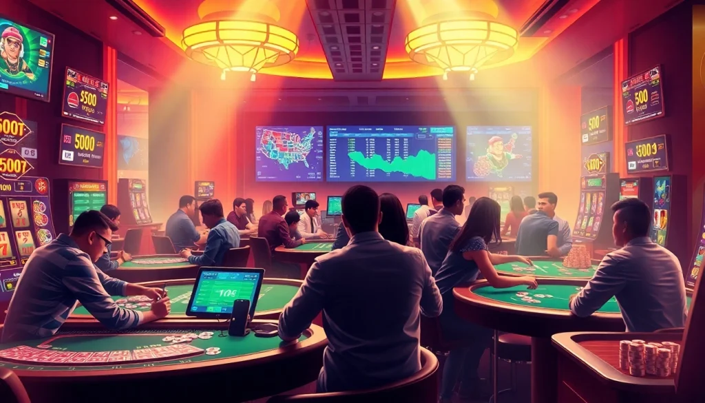 Players enjoying the thrilling games at TT88, a premier online casino experience.