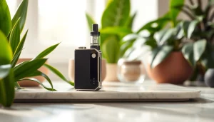 Genießen Sie die e zigarette mit elegantem Design in einer einladenden Umgebung.