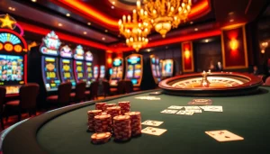 79king casino scene showcasing immersive gaming atmosphere with poker and roulette.