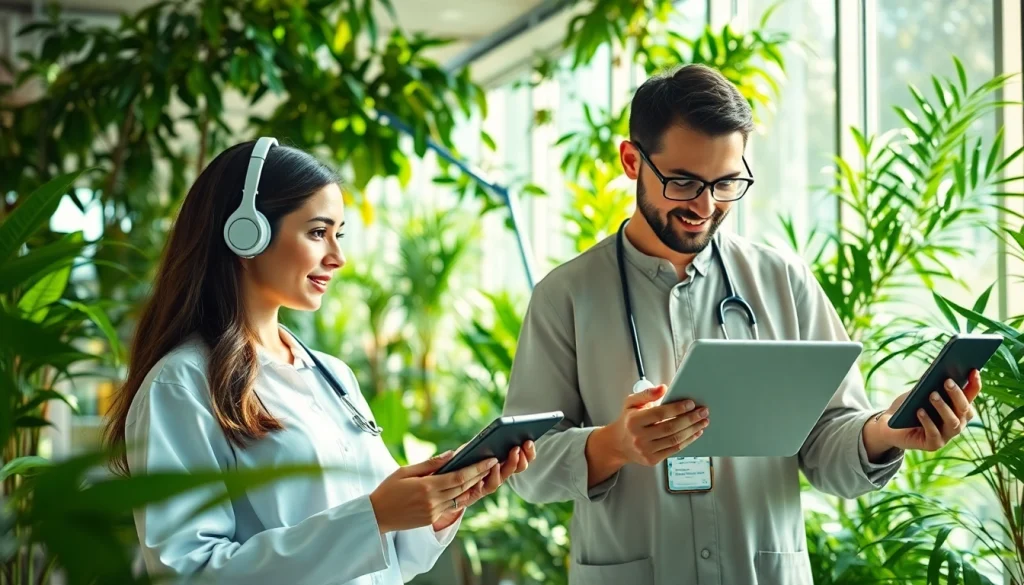 Illustration depicting advanced technology at https://mohamedmmblog.tech, showcasing AI in a healthcare environment.