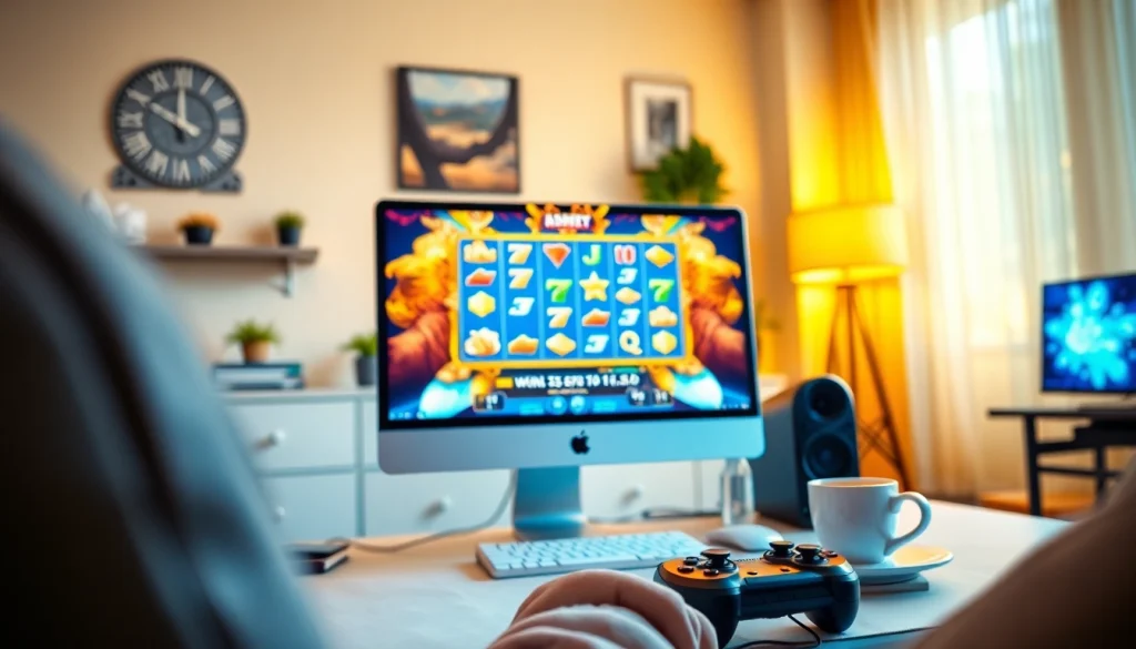 Menggunakan slot terpercaya di ruang gaming yang menyenangkan dan modern.