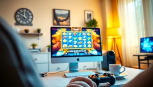 Menggunakan slot terpercaya di ruang gaming yang menyenangkan dan modern.