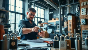 Understanding advanced security functions at https://www.dakenlocks.com with a locksmith in action.