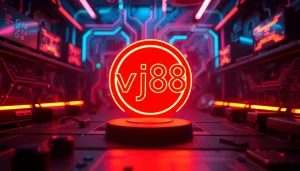 Engaging visual representation of vj88 in a futuristic gaming environment with neon lights.