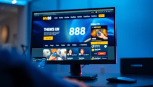 MV88 online gambling interface showcasing vibrant colors and user-friendly design.