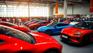 Experience the excitement of an Auto Cars Show with diverse vehicles and enthusiastic crowds.