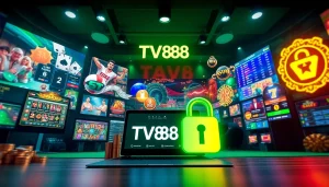 TV88 online gambling interface showcasing secure gaming experiences with various casino games.