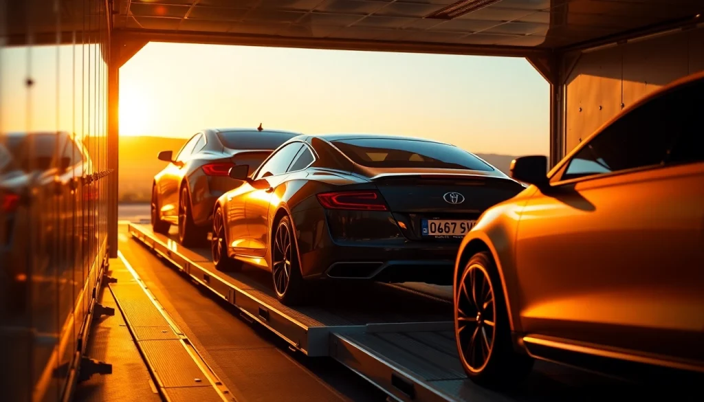 Efficient luxury auto transport by https://luxuryautocarriers.com showcasing premium vehicles on carriers.