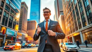 Connect for free job post new york with a confident professional in a busy city environment.