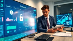 Интерфейс современной онлайн-платформы страхования, демонстрирующий безопасные и инновационные услуги 79king в 2025 году, акцент на доверие и технологии.