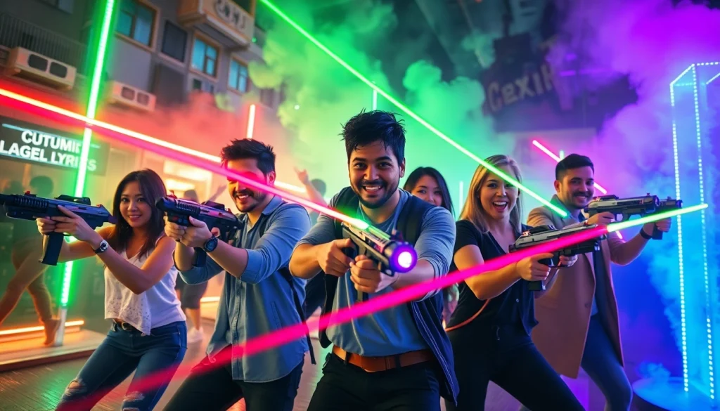 Spannende actie tijdens lasergame op https://eventmaker-lasergame.nl met spelers in een energieke strijd.