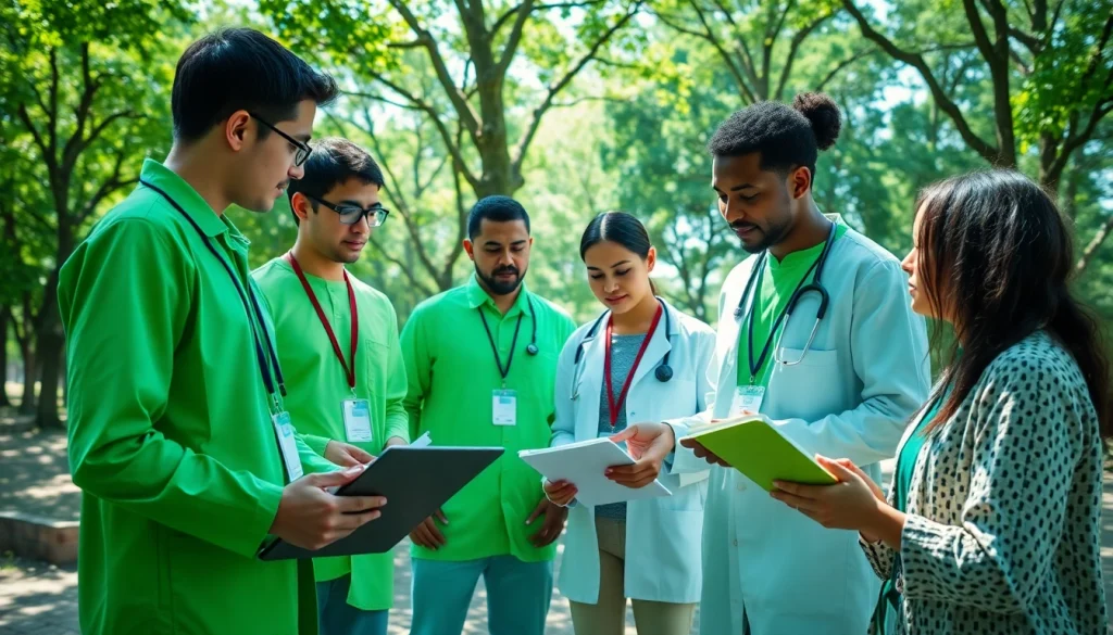 Researchers engaged in the ADAPTABLE Aspirin Study with participants in a natural setting.