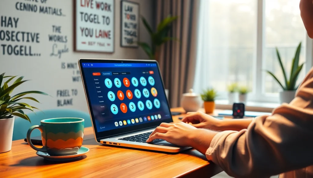 Menikmati pengalaman togel online dengan antusias di ruang kerja yang nyaman.