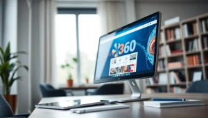 Interactive display of 360安全浏览器 showcasing intuitive features and user-friendly interface.