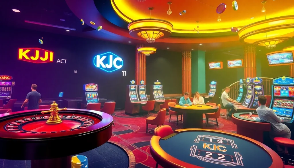 Experience the excitement of KJC AC 1 at our vibrant casino tables, featuring poker, roulette, and slot machines.