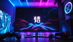 Showcasing 雷电模拟器 in an engaging gaming environment with dynamic graphics and a vibrant setup.