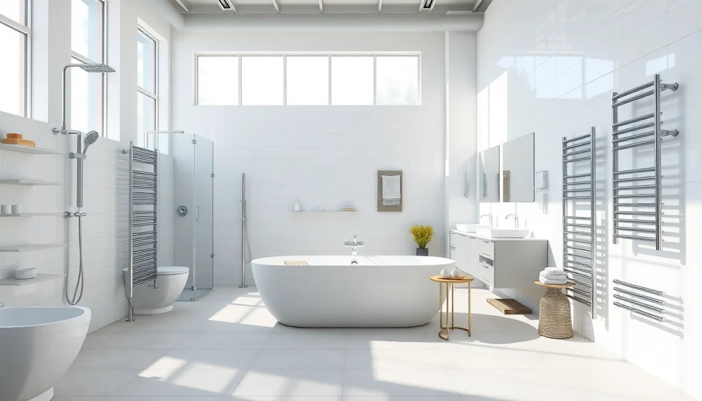 Gestalten Sie Ihr Badezimmer mit Sonni sanitär Produkten in einer eleganten Umgebung.