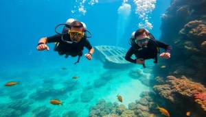 Discover the underwater adventure at https://marvinscubaexpeditions.com while scuba diving through vibrant coral reefs.