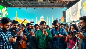 Experience the best sports betting apps in India, showcasing enthusiastic punters in action.