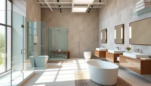 sonni sanitär GmbH hochwertige Badprodukte in modernem Showroom präsentieren