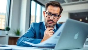 신용카드 현금화 방법을 분석하는 금융 전문가의 모습