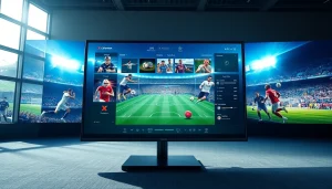 365티비의 생생한 스포츠 이벤트를 보여주는 인터페이스 화면