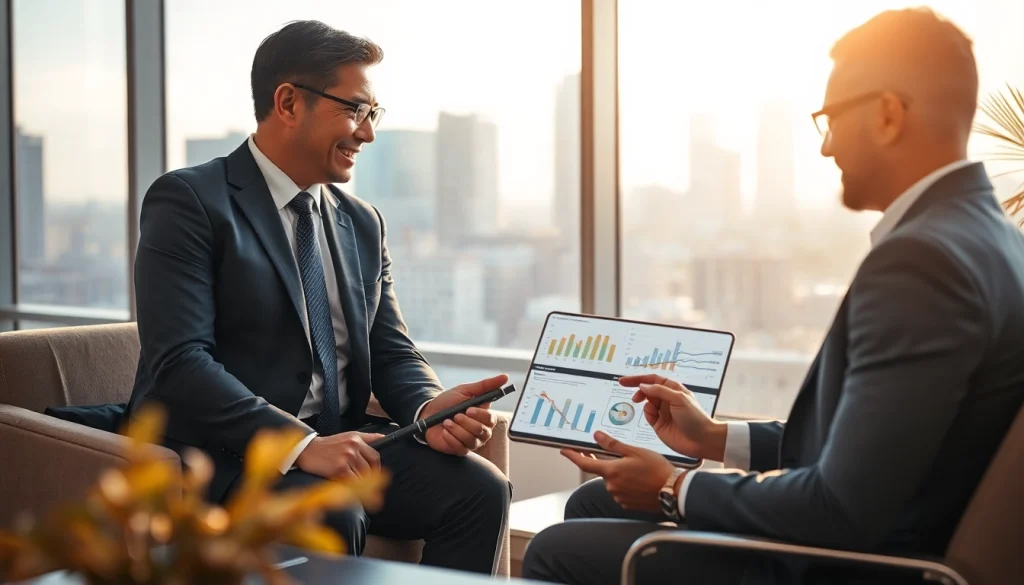 신용카드 현금화의 옵션을 논의하는 금융 상담 장면