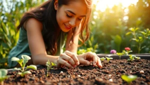Planting seeds in a community garden exemplifies sustainability showcased by https://www.unsustainablemagazine.com.