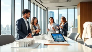 Engage with the latest from https://newdeveloperlaunch.sg showcasing real estate professionals collaborating on condo projects.