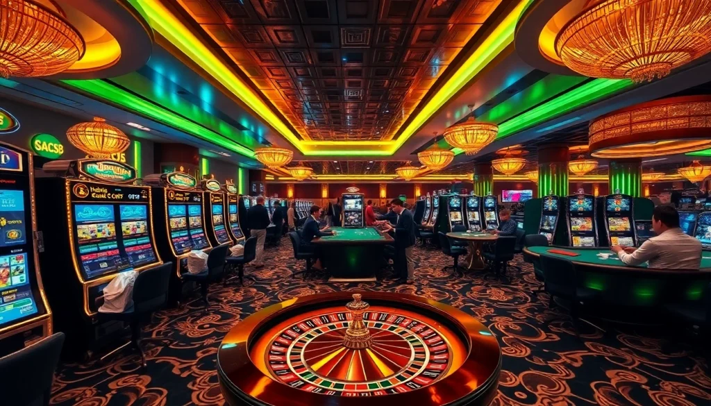 Experience the excitement of winning at new88 with vibrant casino tables and engaging gameplay.