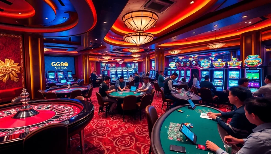 Experience the thrill of betting at GG88.SHOP, with lively casino games like roulette, poker, and slot machines.