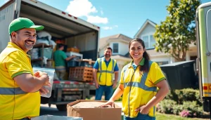 Efficient junk removal services by https://myeasyjunkremoval.com in a sunny neighborhood.