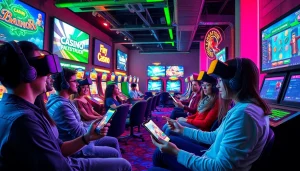 Exciting online gaming atmosphere at https://sc88.ad/ showcasing diverse players engaging with casino games.
