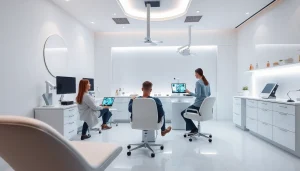 カミノクリニック 口コミ – 近代的なヘアクリニックの内装が、温かい相談環境を促進します。