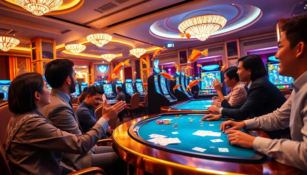 Engage in the thrilling bắn cá đổi thưởng experience while capturing colorful fish and winning prizes.