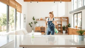 Enhance your space with a professional Cleaning service showcasing a bright and organized home.