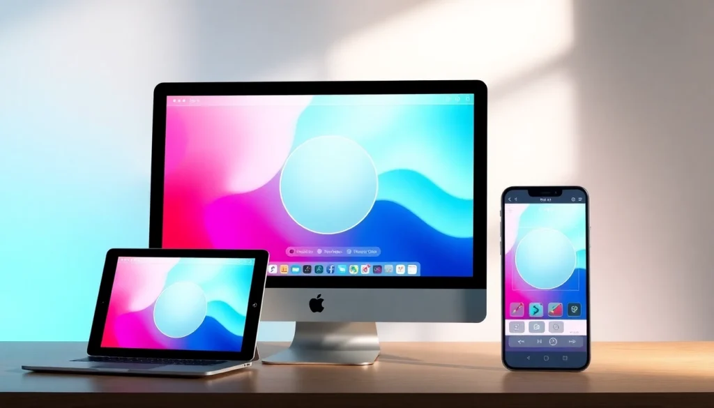 Circle photo tool interface showcasing easy crop options on devices.