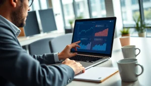 Analyse des données par anthonyhuant.fr sur un ordinateur portable moderne.