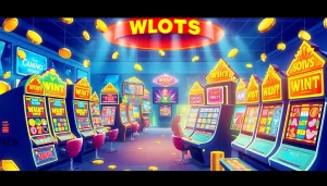 Menampilkan petanitoto dengan slot permainan online yang menarik dan grafis berwarna-warni.