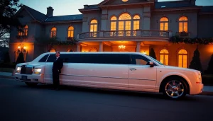 Book a premium limousine service near me for your next special occasion, showcasing luxury and elegance.