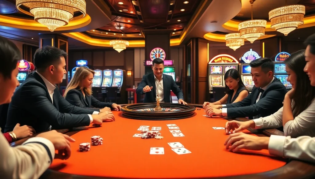 Experience high-stakes poker action at PU888 with vibrant chips and engaging gameplay.