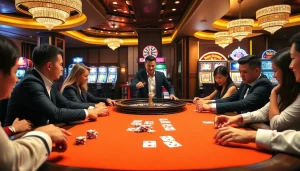 Experience high-stakes poker action at PU888 with vibrant chips and engaging gameplay.