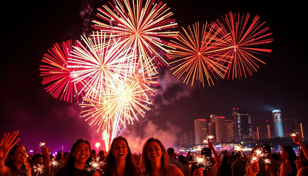 Ignite celebrations with stunning fireworks showcased on https://5starfireworks.co.uk at night.