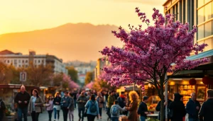 Experience the vibrant atmosphere of Almaty showcased at https://albmaftoh.com through a captivating cityscape image.