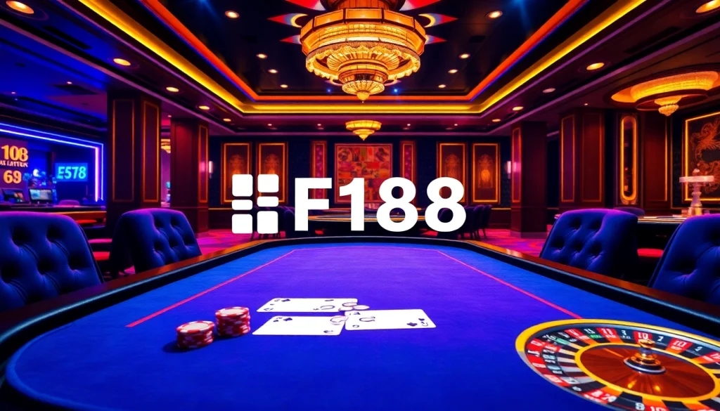 Experience thrilling poker gameplay at F168's luxurious casino.